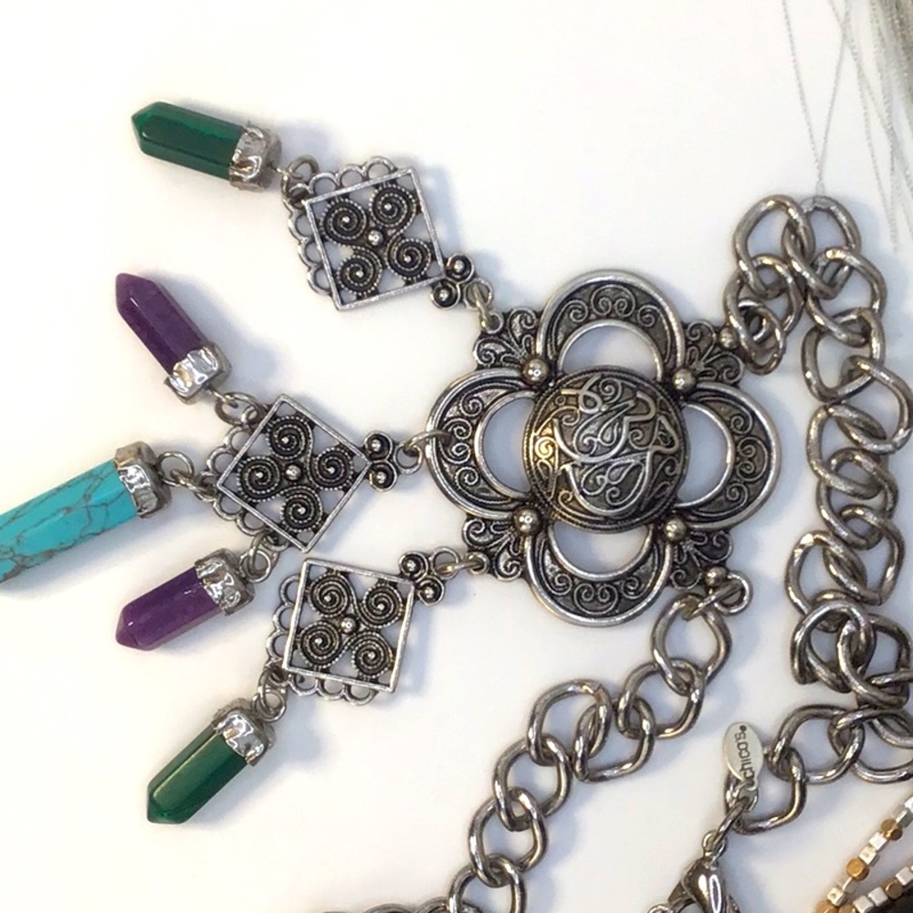 Chico’s Silver Medallion Necklace